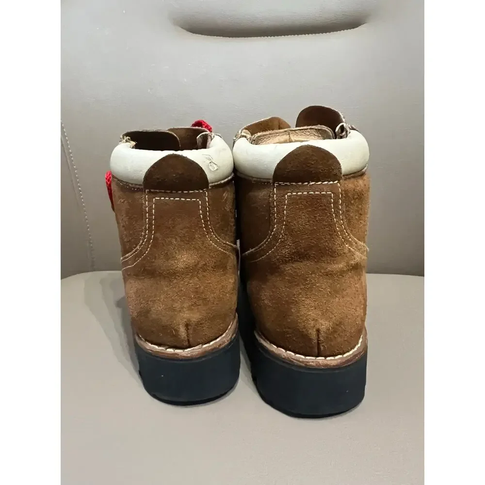 VTG Gallenkamp Hiking Boots Men Sz 6 Womens Sz 7.5 8 Tan Brown Vibram
